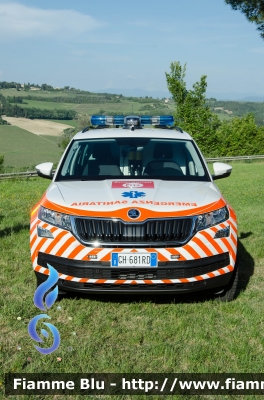 Skoda Kodiaq
Azienda USL Toscana Centro
118 Pistoia - Empoli
Postazione Fucecchio (FI)
Automedica Maxi Emergenze
Automezzo TC14
Allestita Orion
Parole chiave: Skoda_Kodiaq