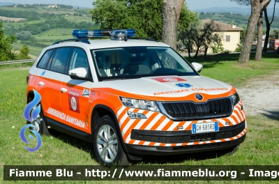 Skoda Kodiaq
Azienda USL Toscana Centro
118 Pistoia - Empoli
Postazione Fucecchio (FI)
Automedica Maxi Emergenze
Automezzo TC14
Allestita Orion
Parole chiave: Skoda_Kodiaq