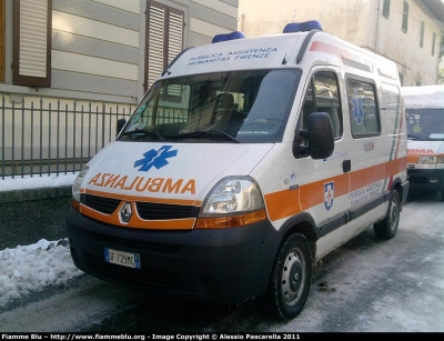 Renault Master III Serie
Pubblica Assistenza Humanitas Firenze
Allestita Mariani Fratelli
Parole chiave: Renault Master_IIISerie Ambulanza 118_Firenze