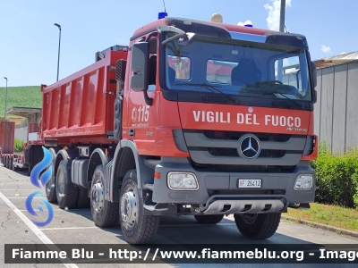 Mercedes-Benz Actros 4141 III serie
Vigili del Fuoco
Comando Provinciale di Ancona 
Allestimento Scarrabile Guimatrag
VF 26412
Parole chiave: Mercedes-Benz Actros_4141_IIIserie VF26412