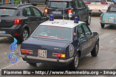 Alfa Romeo Alfetta
Carabinieri
Nucleo Operativo Radiomobile
EI 480743
1000 Miglia 2023
Parole chiave: Alfa-Romeo Alfetta EI480743 1000_Miglia_2023