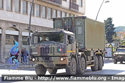 Astra SM88.42
Esercito Italiano
Autocarro Tattico Logistico
ACTL 8x8
APS (Autocarro Piani Scarrabili)
Sistema di Movimentazione Isoli/Cargotec Multilift MK IV
EI BA 695
Parole chiave: Astra SM88.42 EIBA695