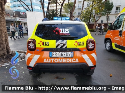 Dacia Duster II serie
118 Romagna Soccorso
Azienda USL della Romagna
Automezzo di riserva comune agli Ambiti Territoriali
Allestita Safety Car Rimini
Parole chiave: Dacia Duster_IIserie Automedica