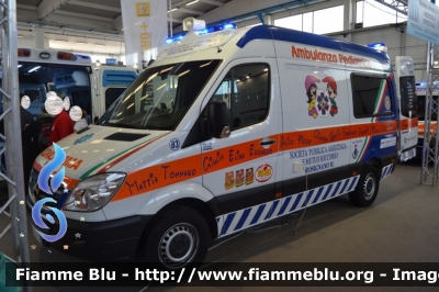 Mercedes-Benz Sprinter III serie
Pubblica Assistenza Rosignano (LI)
Ambulanza Pediatrica allestita MAF
Esposta al Reas 2012
Parole chiave: Mercedes-Benz Sprinter_IIIserie Ambulanza Reas_2012