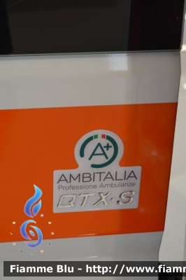 Fiat Ducato X250
Ambulanza Dimostrativa
Allestita Ambitalia
In esposizione al Reas 2012
-Particolare del logo dell'allestitore-
Parole chiave: Fiat Ducato_X250 Ambulanza Reas_2012