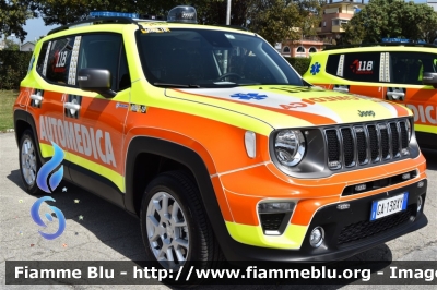 Jeep Renegade restyle
118 Romagna Soccorso
Azienda USL della Romagna
Ambito Territoriale di Rimini
"MIKE 18"
Allestita Safety Car Rimini
Parole chiave: Jeep Renegade_restyle Automedica