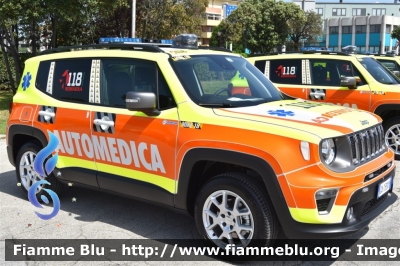 Jeep Renegade restyle
118 Romagna Soccorso
Azienda USL della Romagna
Ambito Territoriale di Rimini
"MIKE 18"
Allestita Safety Car Rimini
Parole chiave: Jeep Renegade_restyle Automedica