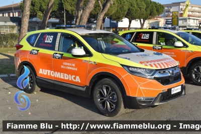 Honda CR-V Hybrid AWD
118 Romagna Soccorso
Azienda USL della Romagna
Ambito Territoriale di Rimini
"MIKE 19"
Allestita Safety Car Rimini
Parole chiave: Honda CRV_Hybrid_AWD Automedica