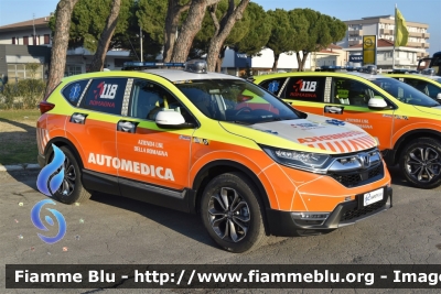 Honda CR-V Hybrid AWD
118 Romagna Soccorso
Azienda USL della Romagna
Ambito Territoriale di Rimini
"MIKE 19"
Allestita Safety Car Rimini
Parole chiave: Honda CRV_Hybrid_AWD Automedica