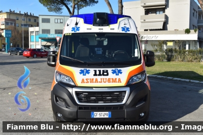 Peugeot Boxer IV serie
118 Romagna Soccorso
Azienda USL della Romagna
Ambito Territoriale di Forlì
"FO24"
Allestita Safety Car Rimini
Parole chiave: Peugeot Boxer_IVserie Ambulanza