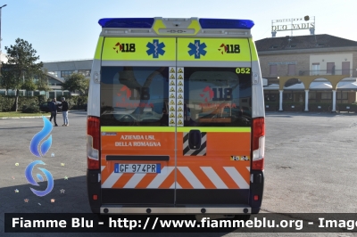 Peugeot Boxer IV serie
118 Romagna Soccorso
Azienda USL della Romagna
Ambito Territoriale di Forlì
"FO24"
Allestita Safety Car Rimini
Parole chiave: Peugeot Boxer_IVserie Ambulanza