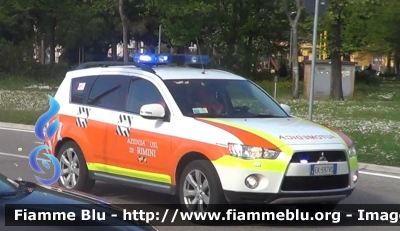 Mitsubishi Outlander II serie restyle
118 Romagna Soccorso
Azienda USL della Romagna
Ambito Territoriale di Rimini
"MIKE 13"
Automedica allestita Bertazzoni
Parole chiave: Mitsubishi Outlander_IIserie Automedica 118 Rimini