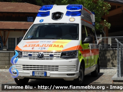 Volkswagen Transporter T6
Associazione Volontari del Soccorso e Trasporto Infermi ONLUS Val di Sole
 Ambulanza 117-32 
 Allestita EDM 
Parole chiave: Volkswagen / Transporter_T6 / Ambulanza