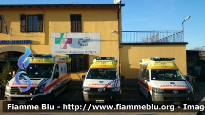 Flotta Volkswagen Ambulanze
PUbblica Assistenza Signa
Da sx a dx: VW Crafter (Signa 1); VW T5 (Signa 3), VW T5 (Signa 2).
allestimenti Nepi Allestimenti
Parole chiave: Volkswagen Nepi Ambulanza