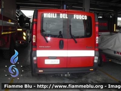 Renault Trafic III serie
Vigili del Fuoco 
Comando Provinciale di Grosseto
Nucleo NSSA (attualmente dipendente da quello di Firenze)
VF 24553
Santa Barbara 2015

*Si ringrazia il personale del comando per la disponibilità*
Parole chiave: Renault Trafic_IIIserie VF24553 Santa_Barbara_VVF_2015