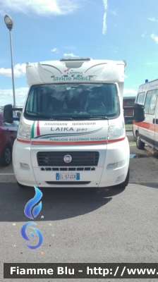 Fiat Ducato X250
ANPAS Coordinamento Regionale Toscana
Camper - ufficio mobile allestito Nepi
Qui in uso alla P.A. Humanitas Grosseto per servizio al Trail del Parco della Maremma 2016
Parole chiave: Fiat Ducato_X250 Ambulanza