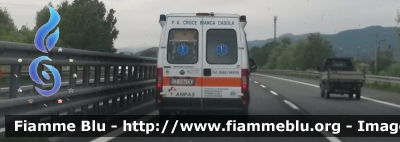 Fiat Ducato III serie
Pubblica Assistenza Croce Bianca Casola in Lunigiana (MS)
Allestita Mariani Fratelli
Codice automezzo: 5
Parole chiave: Fiat Ducato_IIIserie Ambulanza