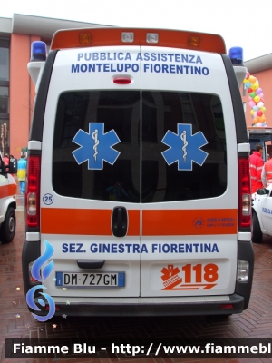 Renault Trafic II serie
Pubblica Assistenza Montelupo Fiorentino (FI)
Allestita Alessi e Becagli
Codice automezzo: 25
Parole chiave: Renault Trafic_IIserie Ambulanza