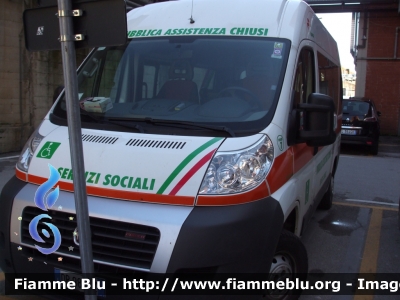 Fiat Ducato X250
Pubblica Assistenza di Chiusi (SI)
Allestito Alessi e Becagli
Sigla: Chiusi 7
Parole chiave: Fiat Ducato_X250