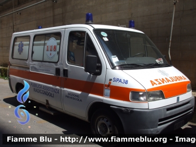 Fiat Ducato II serie
Pubblica Assistenza Radicondoli sezione Pievescola (SI)
Allestita MAF
SiPA 38
Ex ambulanza della P.A. di Poggibonsi (SI)
Parole chiave: Fiat Ducato_IIserie Ambulanza