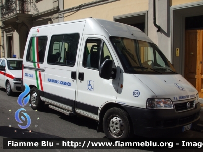 Fiat Ducato III serie
Pubblica Assistenza Humanitas Scandicci (FI)
Allestito Alessi e Becagli
Codice automezzo: 8
Parole chiave: Fiat Ducato_IIIserie