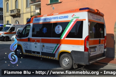 Fiat Ducato X290
Pubblica Assistenza Porto Azzurro (LI)
Allestita Ambitalia
Codice automezzo: 12
Parole chiave: Fiat Ducato_X290 Ambulanza