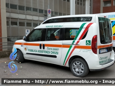 Fiat Doblò XL IV serie
Pubblica Assistenza Chiusi (SI)
Allestito Orion
Sigla: Chiusi  02
Parole chiave: Fiat Doblò_XL_IVserie