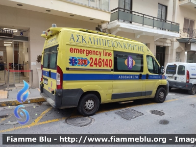 Fiat Ducato X250
Ελληνική Δημοκρατία - Hellenic Republic - Grecia
Ασκληπιείον Κρήτης - Esculapio Creta
Parole chiave: Ambulance Ambulanza