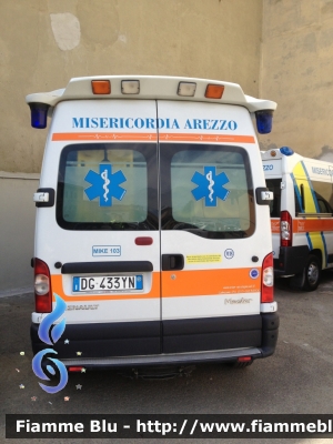 Renault Master III serie
Misericordia di Arezzo (Ar)
Allestimento Orion
Codice automezzo: M18
Codifica radio: Mike 103
Parole chiave: Renault Master_IIIserie Ambulanza