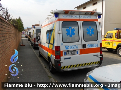 Fiat Ducato II Serie
Arciconfraternita della Misericordia di Prato
Confraternita di Vaiano
Allestito Orion
Sigla mezzo M75
Parole chiave: Fiat Ducato_IIserie Ambulanza