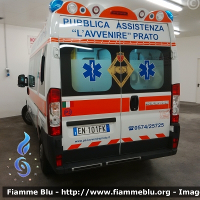 Fiat Ducato X250
Pubblica Assistenza "L'Avvenire" Prato
Unita Soccorso Avanzato
Codice Mezzo: P3
Allestita Pegaso Bollanti
Parole chiave: Fiat Ducato_X250 Amblanza