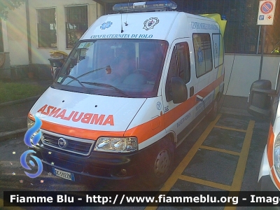 Fiat Ducato III Serie 
Arciconfraternita della Misericordia di Prato
Confraternita di Iolo
Allestita Orion
Livrea by M.A.F.
Sigla mezzo M297
Parole chiave: Fiat Ducato_IIISerie Ambulanza