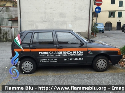 Fiat Uno II serie
Pubblica Assistenza Pescia (PT)
Sezione Medicina
Servizi Sociali
CODICE AUTOMEZZO: 42
Parole chiave: Fiat Uno_II