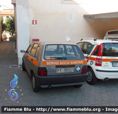 Fiat Uno II serie
Pubblica Assistenza Pescia (PT)
Servizi Sociali
CODICE AUTOMEZZO: 51
Parole chiave: Fiat Uno_IIserie