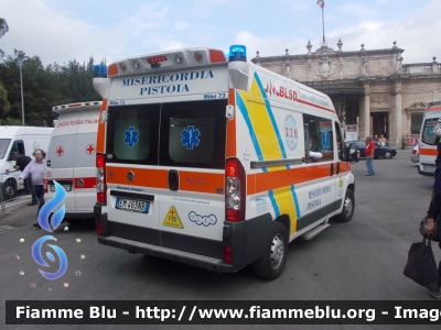 Fiat Ducato X250 Dangel
Misericordia di Pistoia (PT)
Allestita Mariani Fratelli
Trasformata Dangel
CODICE AUTOMEZZO: 73
Soccorso Sanitario Mondiali di Ciclismo 2013
Montecatini Terme (PT)
Parole chiave: Fiat Ducato_X250