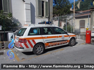 Fiat Stilo Multiwagon II serie
Azienda USL 3 di Pistoia
Automedica 
Postazione Ospedale S.S. Cosma e Damiano di Pescia
CODICE AUTOMEZZO:C-8
Parole chiave: Fiat Stilo_MultiwagonII