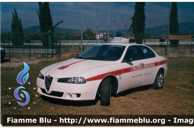 Alfa Romeo 156 II serie
Polizia Municipale
Comune di Montespertoli (FI)
Allestita Giorgetti Car
Si ringrazia il titolare dell'azienda 
Giorgetti Car per la disponibilita' dimostrata. 
Parole chiave: AlfaRomeo 156_II