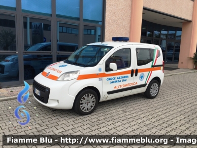 Fiat Qubo
Pubblica Assistenza 
Croce Azzurra Laterza (TA)
Automedica
Allestita Maf
CODICE AUTOMEZZO: 11
Parole chiave: Fiat Qubo  