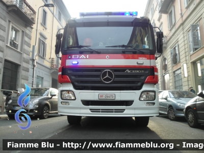 Mercedes-Benz Actros 1841 II serie
Vigili del Fuoco 
Comando Provinciale di Milano
Distaccamento Cittadino di Via Darwin
AutoPompaSerbatoio allestimento BAI
Ricondizionata Fortini
VF 24473
Parole chiave: Mercedes Benz Actros_1841_IIserie_VF24473