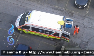 Fiat Ducato X250 
Pubblica Assistenza Riano Soccorso (RM)
 Allestimento MAF
 CODICE AUTOMEZZO: R6
