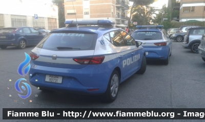 Seat Leon III serie
Polizia di Stato
 Squadra Volante di Roma
 Allestimento NCT Nuova Carrozzeria Torinese
 Decorazione Grafica Artlantis
POLIZIA M0731
-Mezzo fotografato presso 
Commissariato Flaminio Nuovo-
