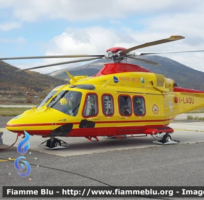 Leonardo AW 139 I-LAQU
Leonardo AW 139 I-LAQU
Aquila 39
118 Abruzzo Soccorso
Servizio Elisoccorso Regionale
Base Aeroporto dei Parchi Preturo (AQ)
Parole chiave: Leonardo AW139 ILAQU Aquila 118AbruzzoSoccorso Elisoccorso