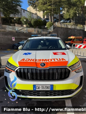 Skoda Kodiaq
118 Abruzzo Soccorso
Asl 02 Lanciano-Vasto-Chieti
Allestimento Mariani Fratelli
P.P.I. Casoli (CH)
Parole chiave: Skoda Kodiaq