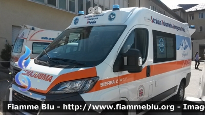 Peugeot Boxer IV serie
Servizio Volontario Emergenze Plodn
Convenzionata SUEM 118 Belluno
"SIERRA 2"
Allestimento Class S.r.l
Parole chiave: Peugeot Boxer_IVserie Ambulanza