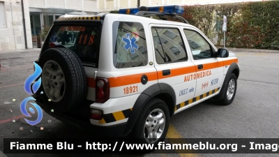 Land Rover Freelander I serie restyle
I.M.E.T Pedemontana Emergenza Onlus
in convenzione SUEM 118 TrevisoEmergenza
"921"

Parole chiave: Land-Rover Freelander_Iserie_restyle Automedica