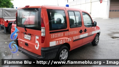 Fiat Doblò I serie
Vigili del Fuoco 
Comando Provinciale di Treviso 
Distaccamento aeroporto "Antonio Canova" Treviso 
Autovettura adibita a scorta tecnica
VF23069
Parole chiave: Fiat Doblò_Iserie VF23069