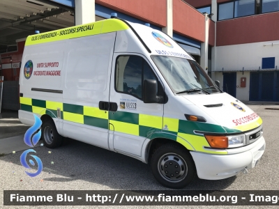 Iveco Daily III serie
Azienda ULSS 3 Serenissima
118 Mestre Emergenza
Nucleo Soccorsi Speciali
Unità Supporto Incidente Maggiore
Allestimento Ambitalia
ALFA 30
Parole chiave: Iveco Daily_IIIserie