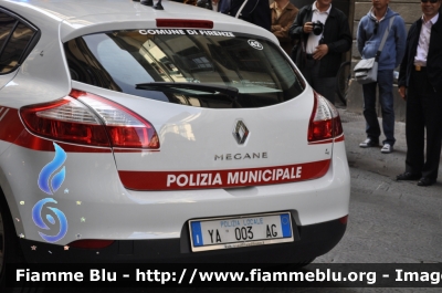 Renault Megane III serie
Polizia Municipale Firenze
POLIZIA LOCALE YA 003 AG 
CODICE AUTOMEZZO: 42
Parole chiave: Renault_Megane_III_serie