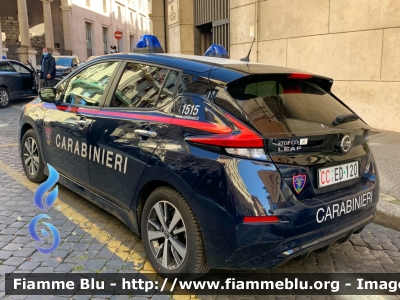 Nissan Leaf II serie
Carabinieri
Comando Carabinieri Unità per la tutela Forestale, Ambientale e Agroalimentare
allestimento Cita Seconda
CC ED 120
Parole chiave: Nissan / / / Leaf_IIserie / / / CCED120