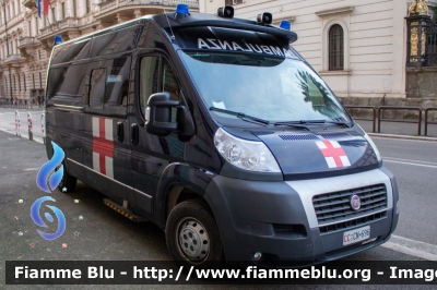 Fiat Ducato X250
Carabinieri
Reggimento Corazzieri
Servizio Sanitario
Allestita Odone
CC CN 696
Parole chiave: Fiat Ducato_X250 CCCN696